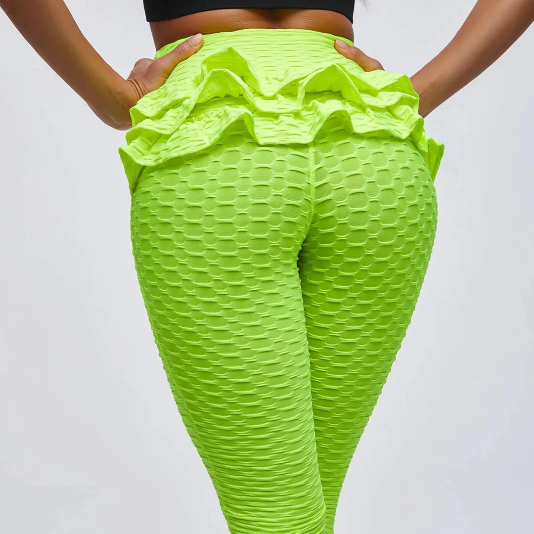 Women Yoga Fitness Back Skirt Jacquard 