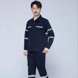 Custom Logo Hi Vis Reflective Cotton Coveralls High Visibility Industrial Worker Suits with OEM Service Safety Workwear