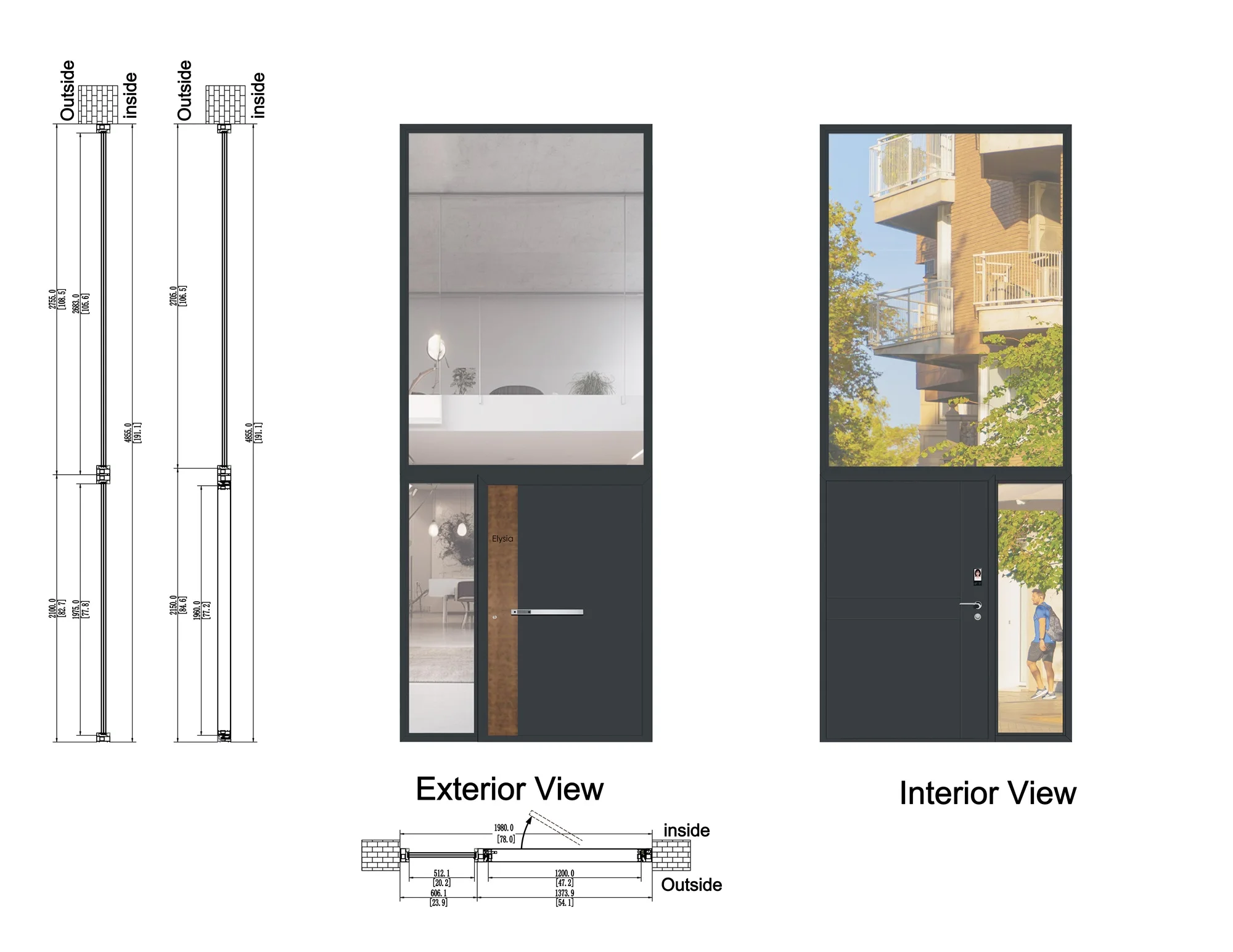 product modern american design house front pivot door large entrance modern entry door security doors for houses exterior-23