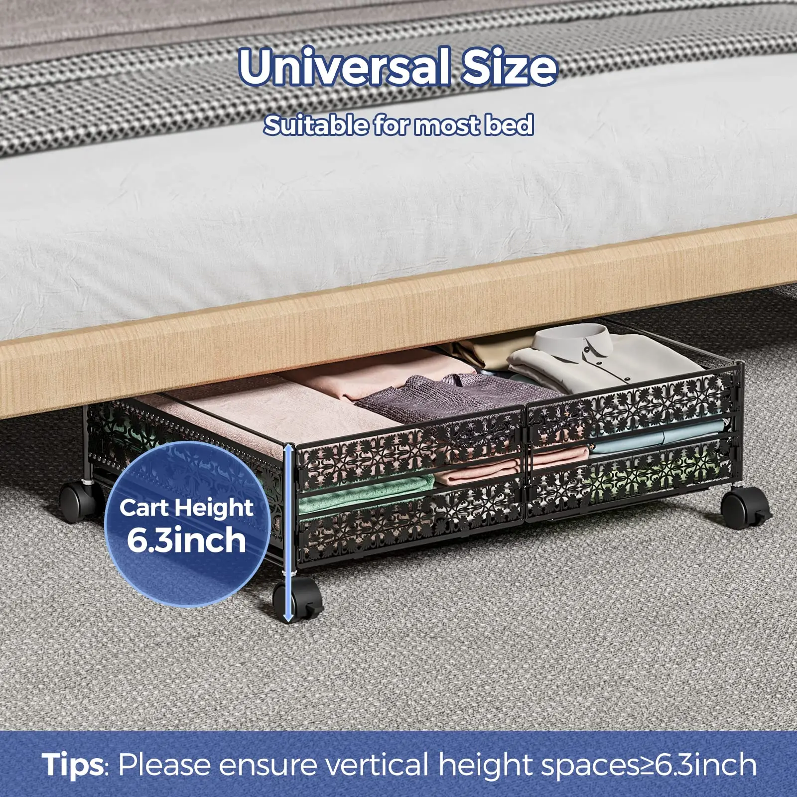 Under Bed Storage Containers,Under The Bed Shoe Storage Organizer With