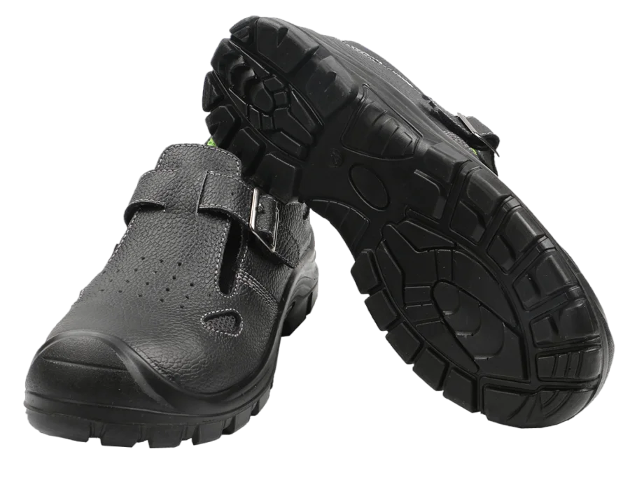 Cow Leather Bahrain Easy Lock Visitor Men Security Safety Shoes