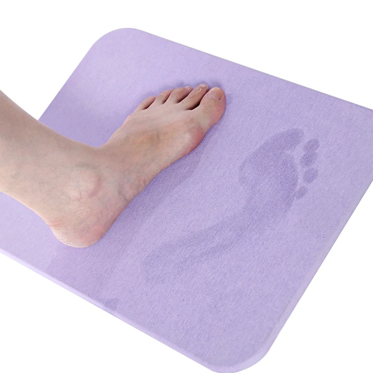Anti Slip Diatom Bath Mat Diatomite Floor Mat For bathroom Use