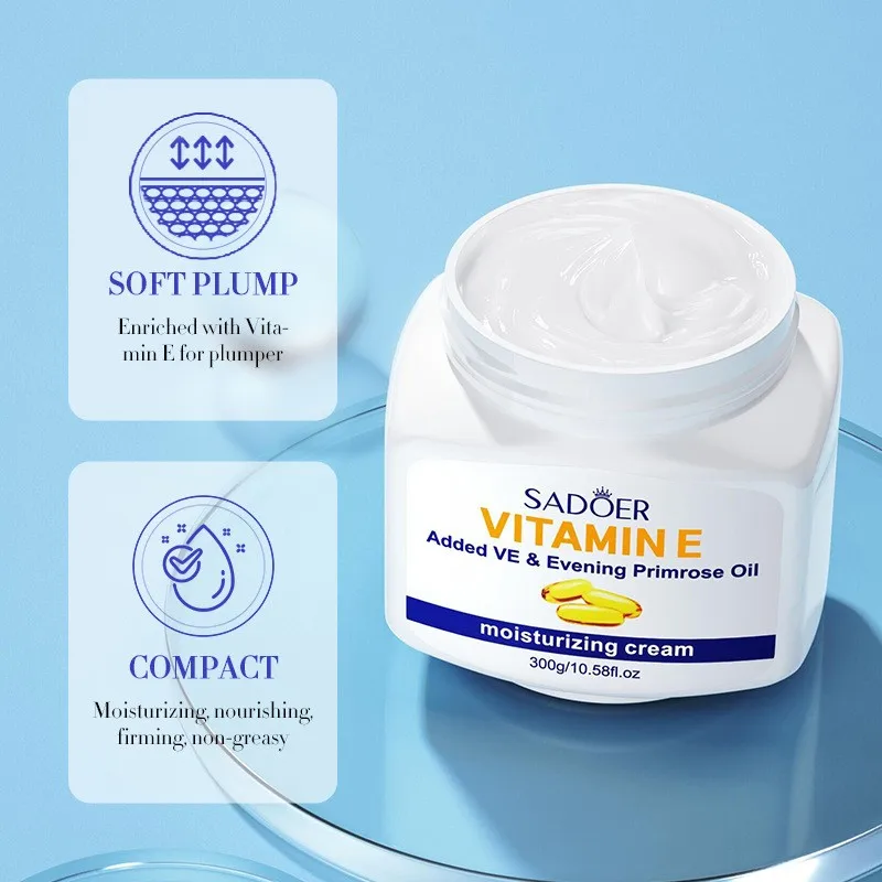 High Quality Evening Primrose Delicate Texture Whitening Moisturizing Vitamin E Face  Body Care Cream and Lotion