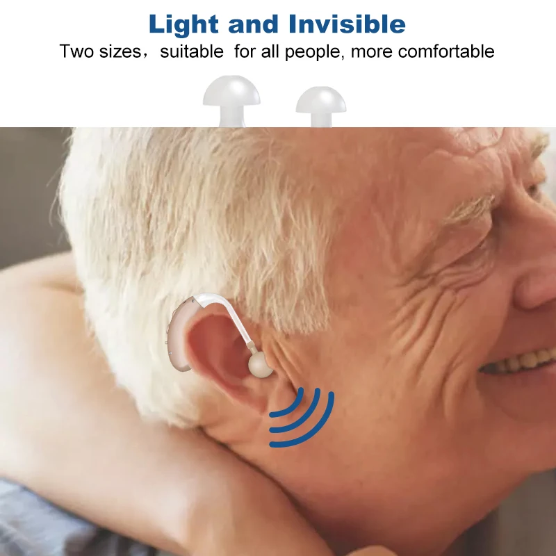 Popular Beige Rechargeable Aparatos Auditivos Easy To Use Hearing Aids