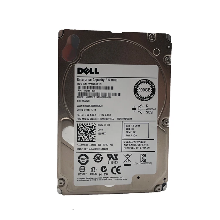 デル内蔵ハードディスクドライブ 2.5インチ 900GB 15k SAS 900G HDD