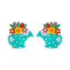 Shower head Focal bead Turquoise SA241