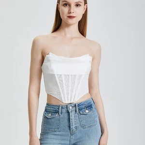 2026 Spring and Summer New French Design Chest-covering Simple Solid Color Slim Crop Mesh Top Women