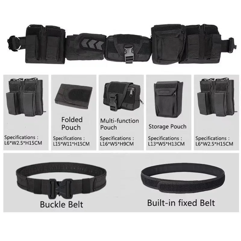 Detachable High Density Material Outdoor Hunting Tactics Duty Security Traffic Multi-functional Practical Tactical Belt