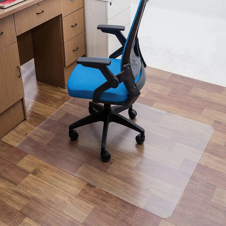 Home Office Anti Slip Under Desk Mat Low Pille Floor Pvc Protector Rug Hardwood Hard Floor