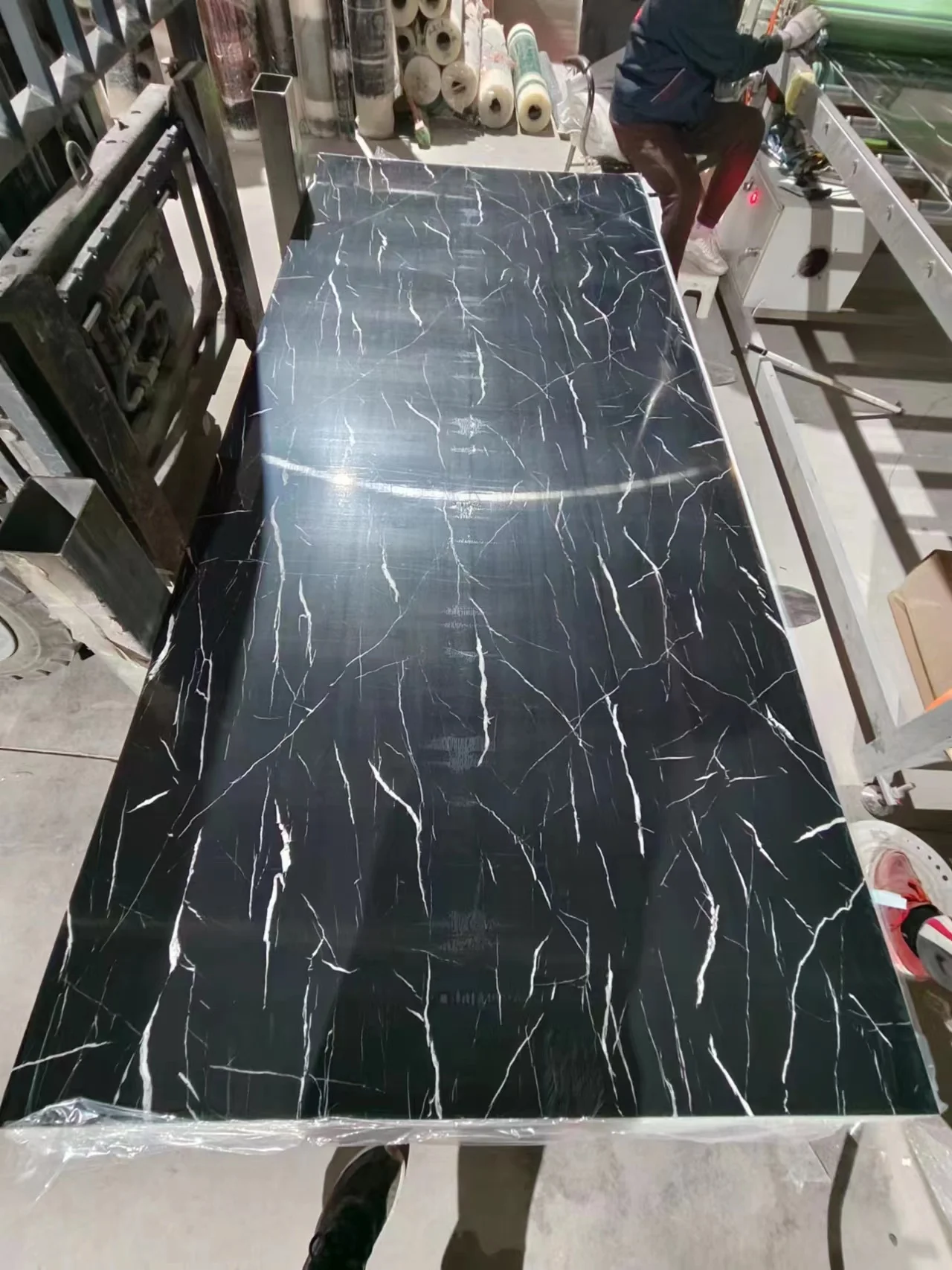 High Quality 4x8 Flexible PVC UV Marble Sheet for Indoor Pakistan Decorative Wall Panels