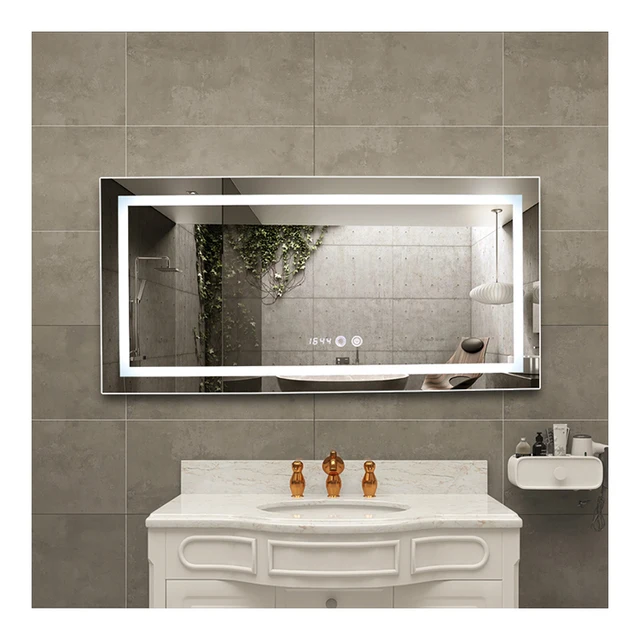 HIXEN 18- 5 Smart Rectangular Wall Mirror Bathroom Dresser Smart Light Waterproof Backlight LED Modern Bath Mirror