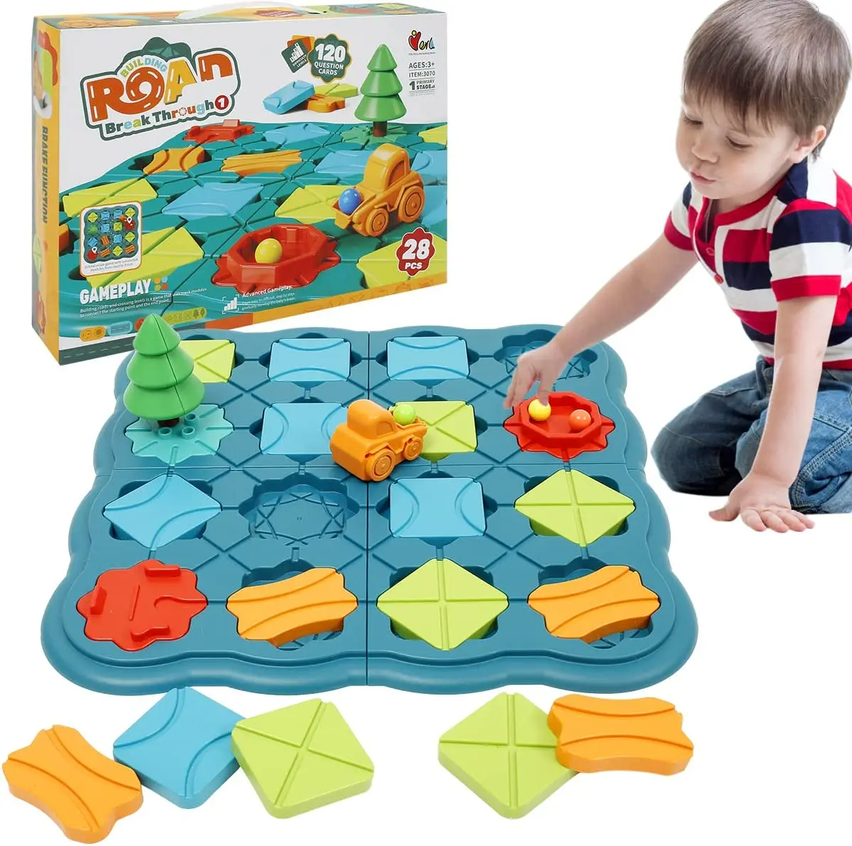 FORMIZON Labyrinthe de Construction de Routes, Road Building Maze pour  Enfants, Jeu de Construction de Route Logique avec 4 Niveaux et 206 Défis,  Puzzles Board Game pour Enfants : : Jeux et Jouets