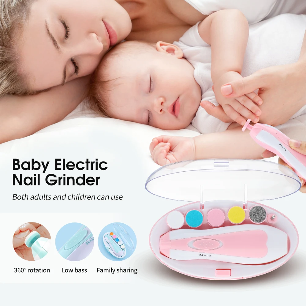 6 In 1 Electric Baby Nail File Clippers For Newborns, Safe Clipper, 返品交換不可