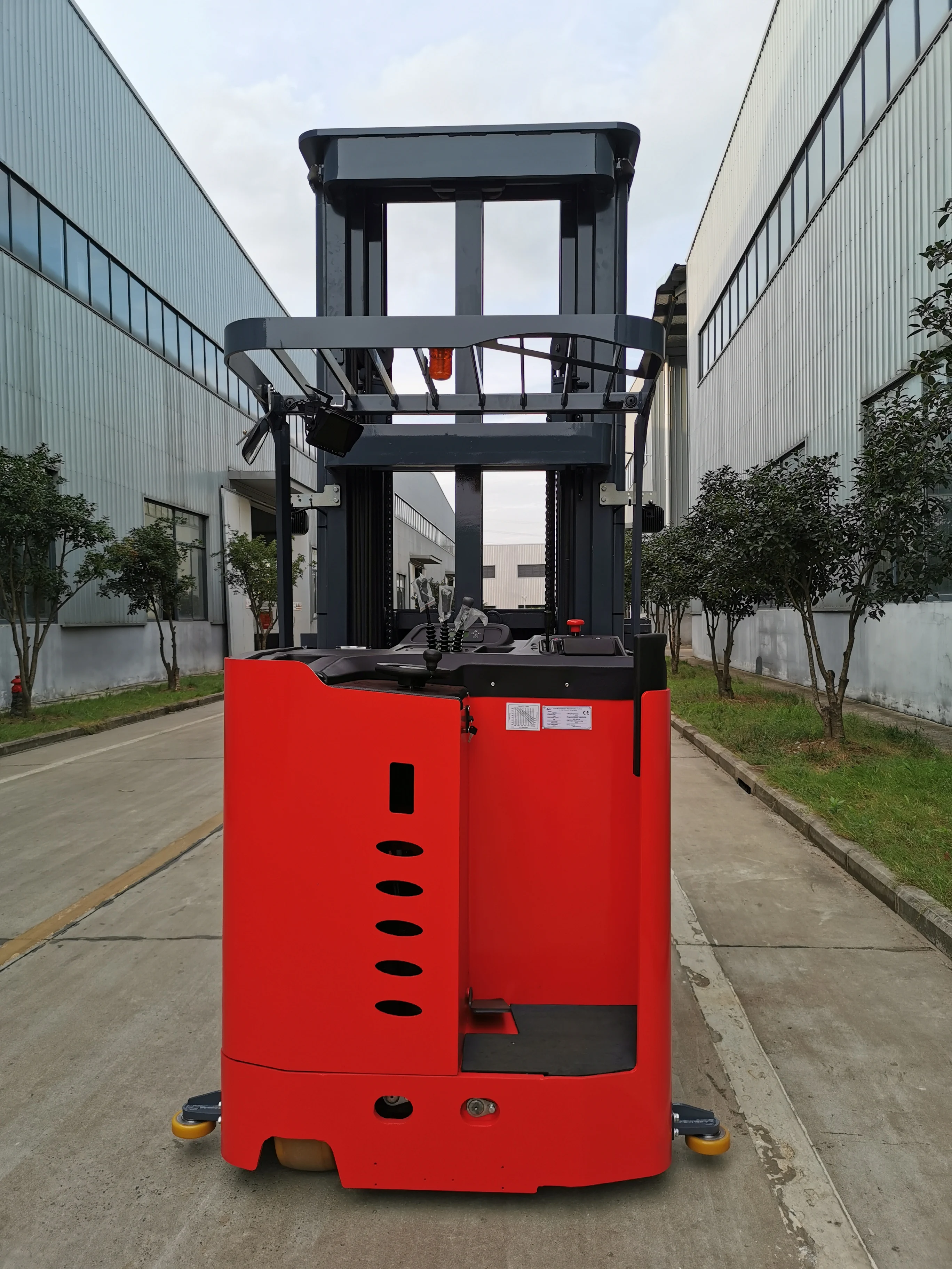 3-way Forklift Very Narrow Aisle Lifter Electric Stacker High Lifting Reach Truck for Warehousing Electric Stacker Forklift