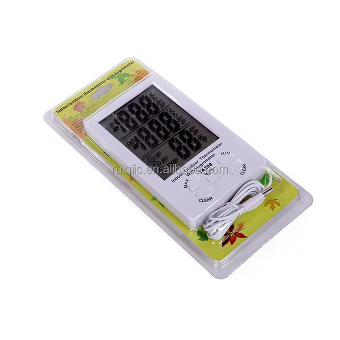 Ta298 Indoor Outdoor Two Temperatures Display LCD Digital Hydrometer  Thermometer - China Sensor Module, Temperature Humidity Meter