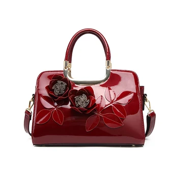 New Style Hot Selling Three-Dimensional Flower Decorated Handbag Luxury Handbags For Women Mom Leather Handbags