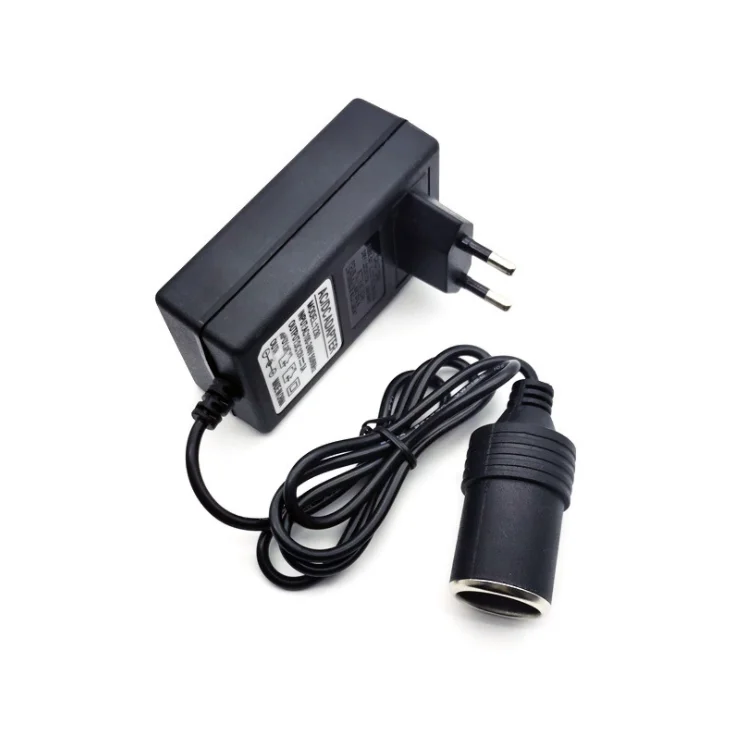 ac to dc converter 2a 24w car cigarette lighter socket 12V Power Supply Adapter 12W36W, 100240V 12V Transformer, Charger for Pump, Cooler, LED Lights US 1.2 meters Output connector Car Power Adapter AC to