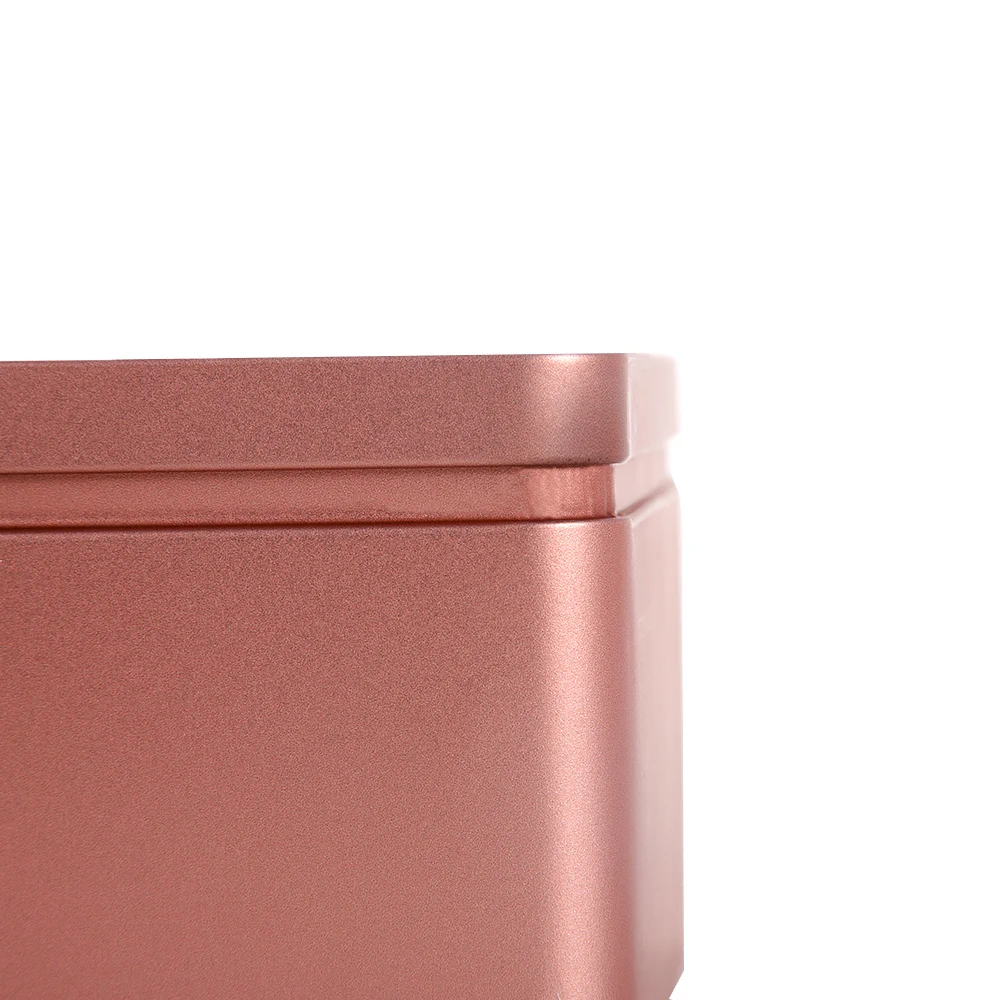 Прямоугольная пустая жестяная коробка высокого качества, Подарочная коробка для ювелирных изделий и хранения, Домашний Органайзер