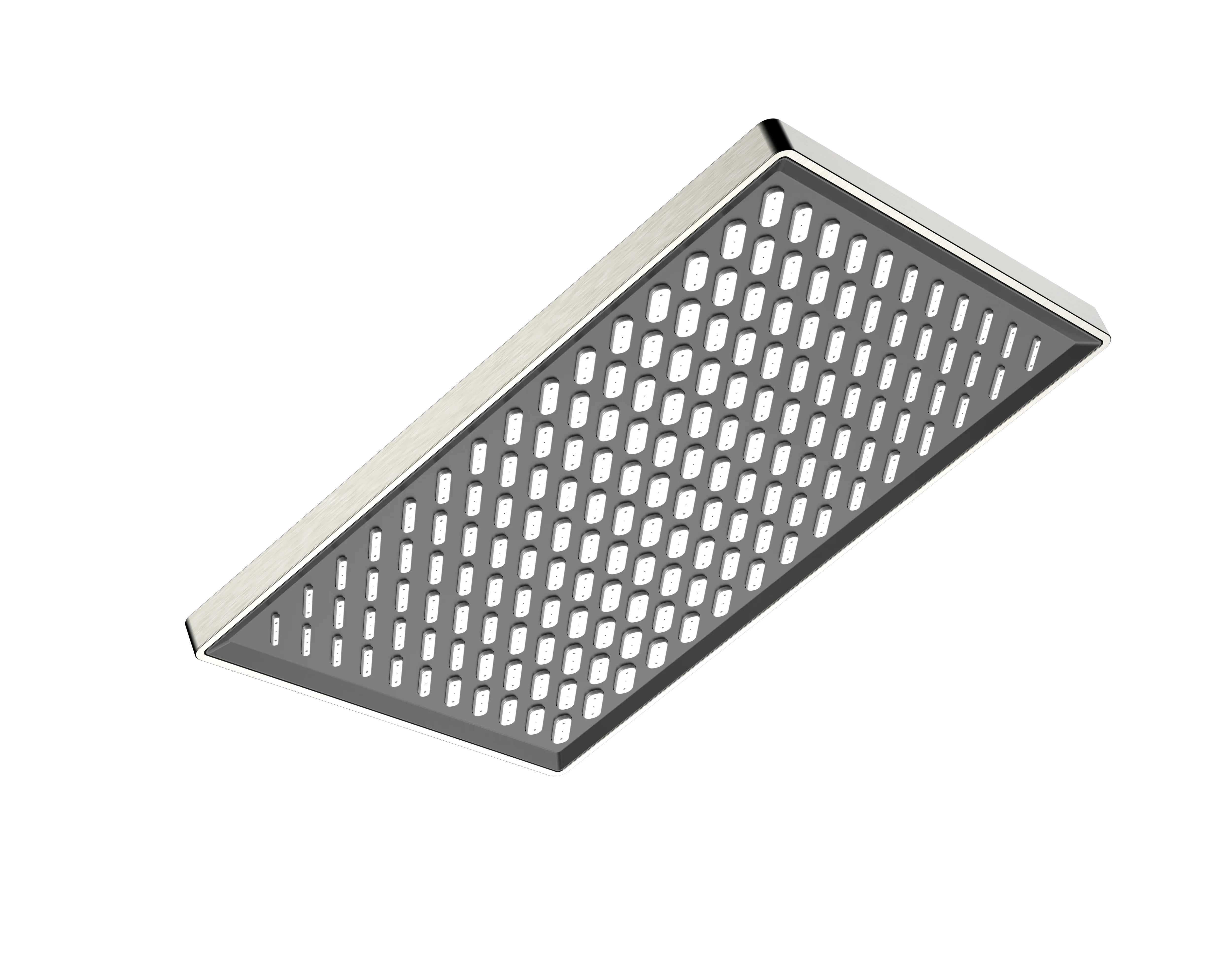 High Quality Modern Square Rainshower Multicolor Shower Head Set Single Water Outlet with Plated Surface for Hotels Bathrooms