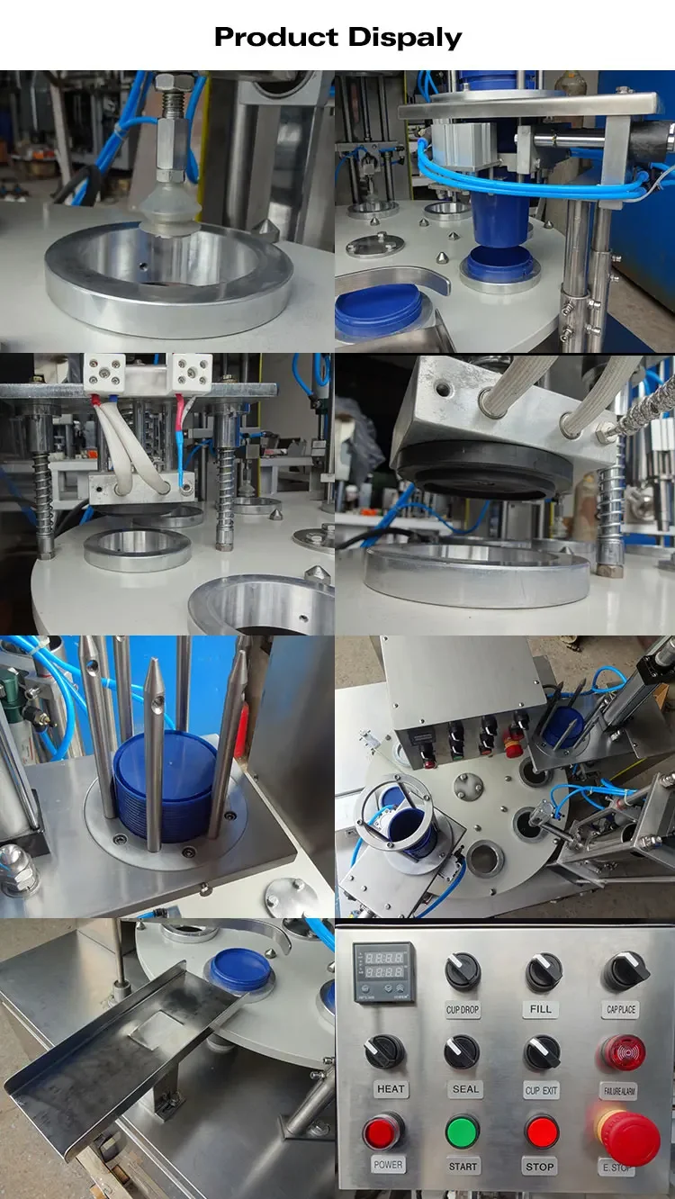Yogurt Packaging Package Rectangular Jelly Cup Rotary Automatic Liquid ...