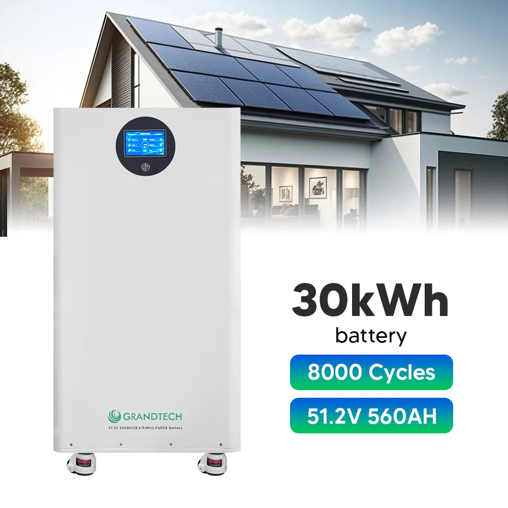 28kwh 30kwh 51.2V 560Ah All-in-One Home Energy Storage System 60kwh LiFePO4 Battery Pack 5Kw Solar Inverter CAN Communication