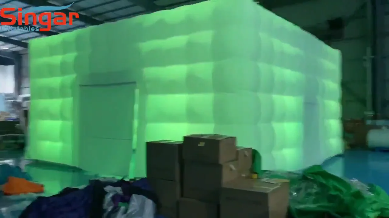 Color Change Led Light Inflatable Cube Tent Buy Inflatable Tent