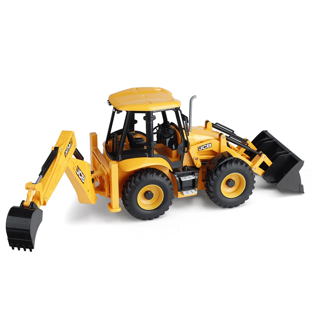 E589 Remote Control Excavator Loader Two-way Forklift Jcb Excavator Sound and Light Simulation Engineering Vehicle Model Toy