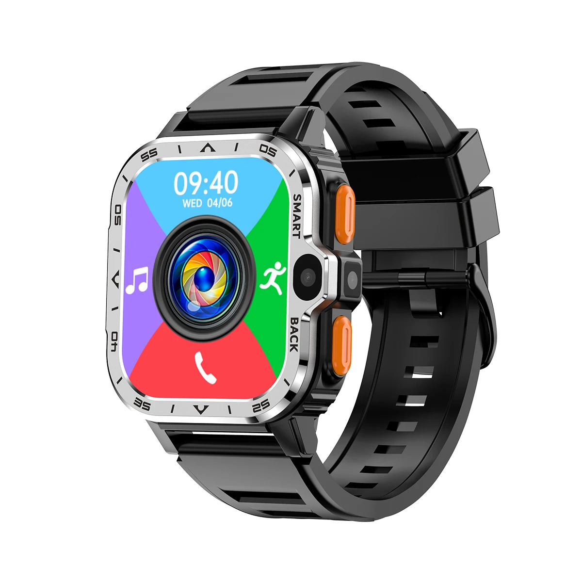 4g Android Smartwatch With Dual Camera Sim Card Slot
