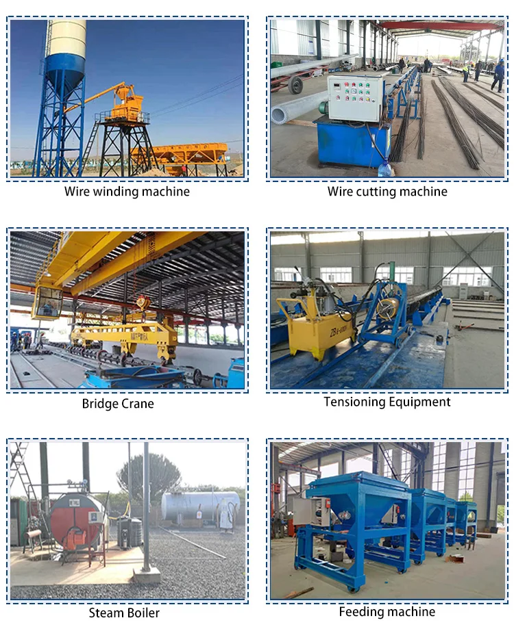 Electric Poteau Production Equipment Concrete Electric Pole Square Pole Reinforced Rib Electric