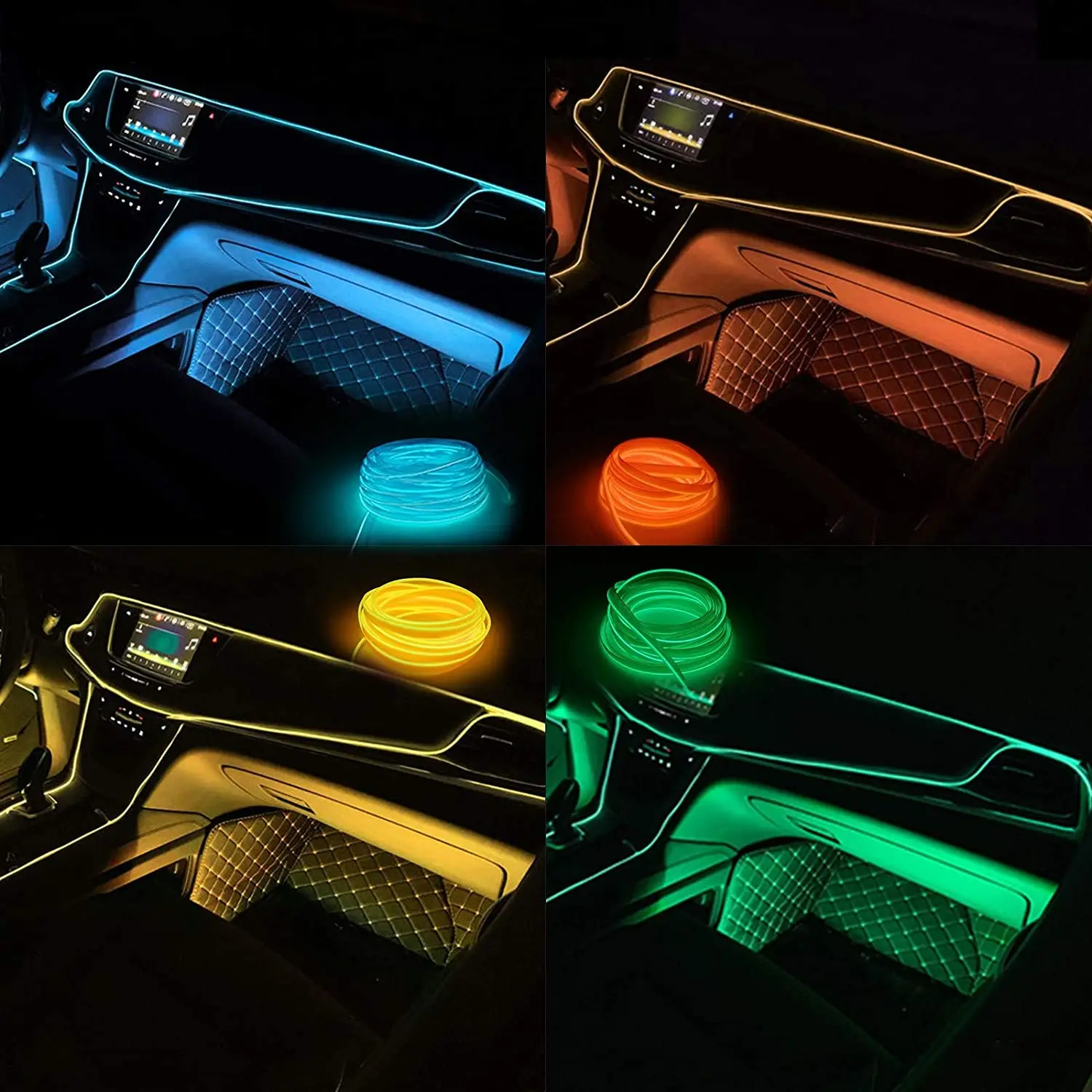 High Voltage Neon Light Wire 2.3mm 10 Colors Flexible Glowing El Wire Buy Glowing El Wire,High