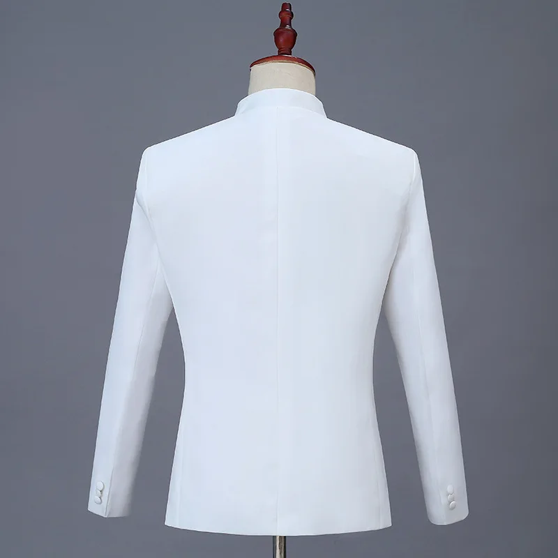 Stand-up Collar Self-cultivation Tang Chorus Performance Clothing Male Chinese Tunic Men's Suit