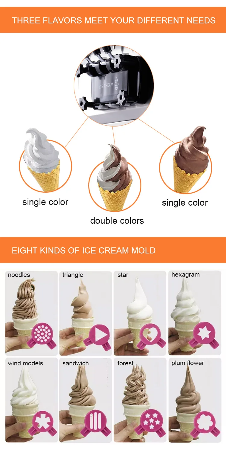 Italian Ice Cream Machine Commercial Soft Ice Cream Maker Manufacturer