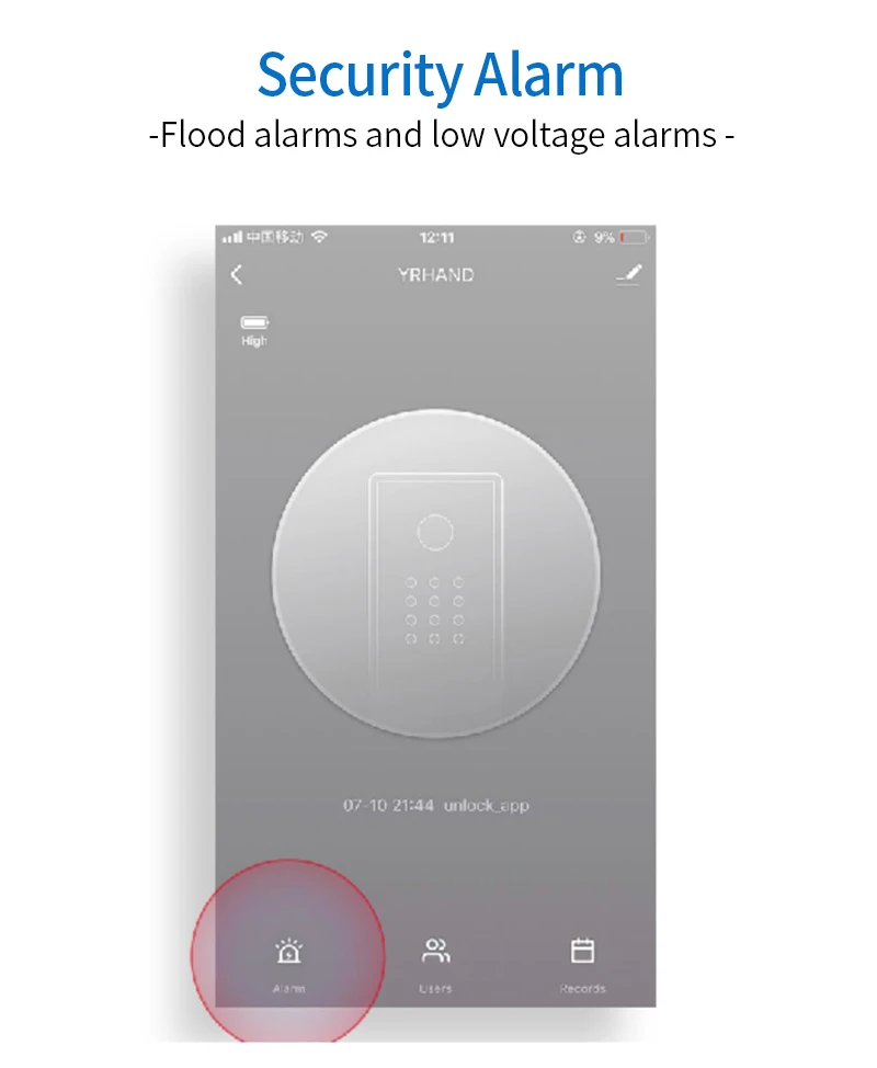 Tuya Smart Fingerprint Lock Home Security Intelligent Door Lock With ...