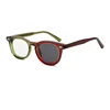 C3 transparent green-edged rose-red, color-changing gray