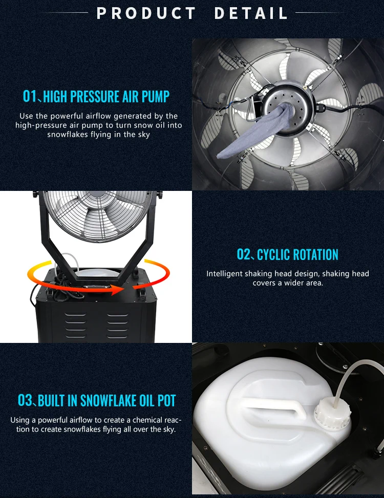 Hot Sale And Easy Operate 3000 Kw Stage Simulation Snowflake Snow