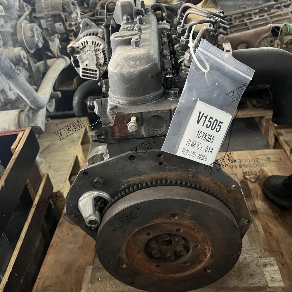 Used Complete Engine Assy 1CY8365 for Kubota V1505 Genuine Engine Parts 5