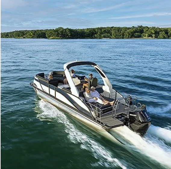 2025 новый стиль спортивный из алюминиевого сплава светодиодная лампа и двойная Бимини лодка Yahct с подвесной моторный комплект