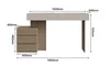 cabinet milk tea color+Brescia oak grain