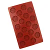 Round Brown Red