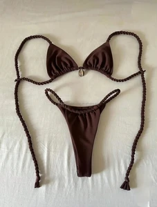 Bikini Sexy Beachwear Thong High Waist Swimwear 2-Piece Set Sexy Swimsuits OEM/ODM Custom Logo