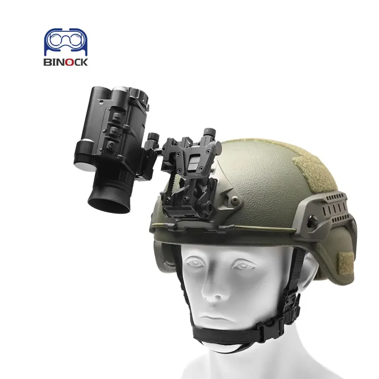 NVG Halterung Für Nachtsichtgeräte - Metallhelm Montage Für PVS-14 Binokular | 90 Grad Schwenkbar