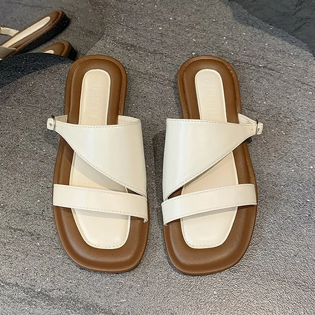 Simple Strappy Sandals Ladies Casual Platform Outer Wear Sandals