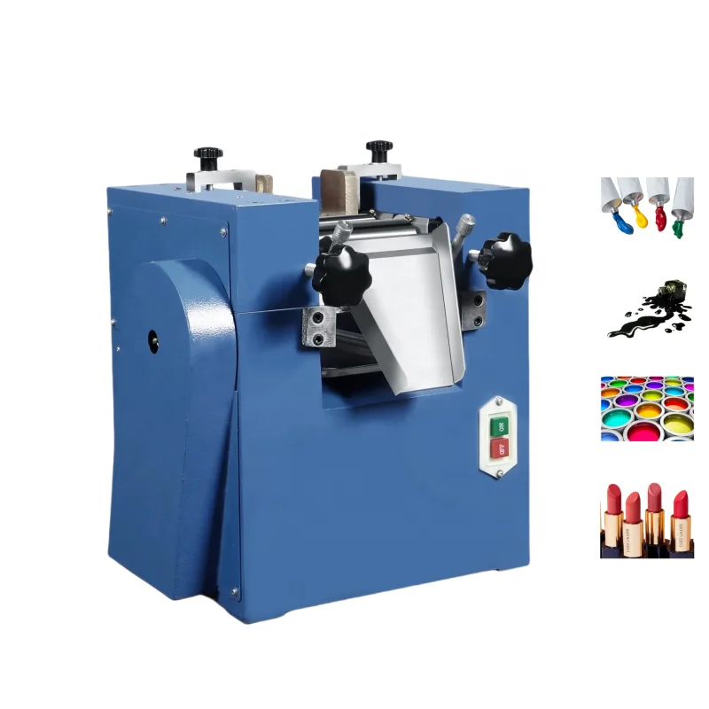 DZJX Automatic Bench Top 3 Roller Grinder Milling Machine for Ointments Mill of Three Rollers to Grind Pigment Paste