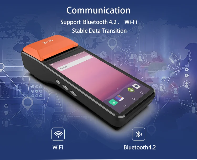H3 Android Smart Pos Terminal With Card Reader 4g Nfc Smart Pos ...