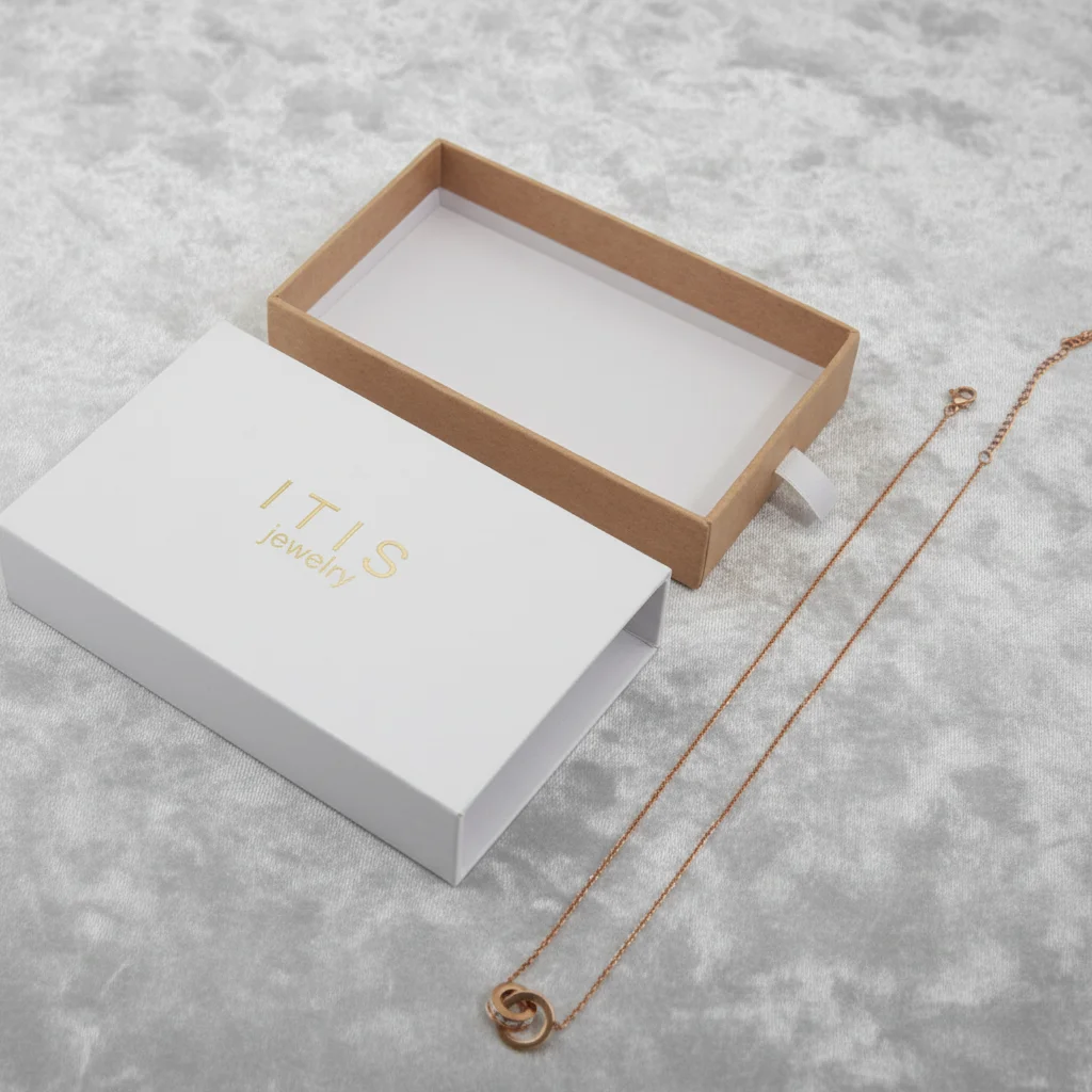 Branded Necklace Box for Mother's Day | Customizable Paper Gift Box with Your Logo for Retail & Gifting