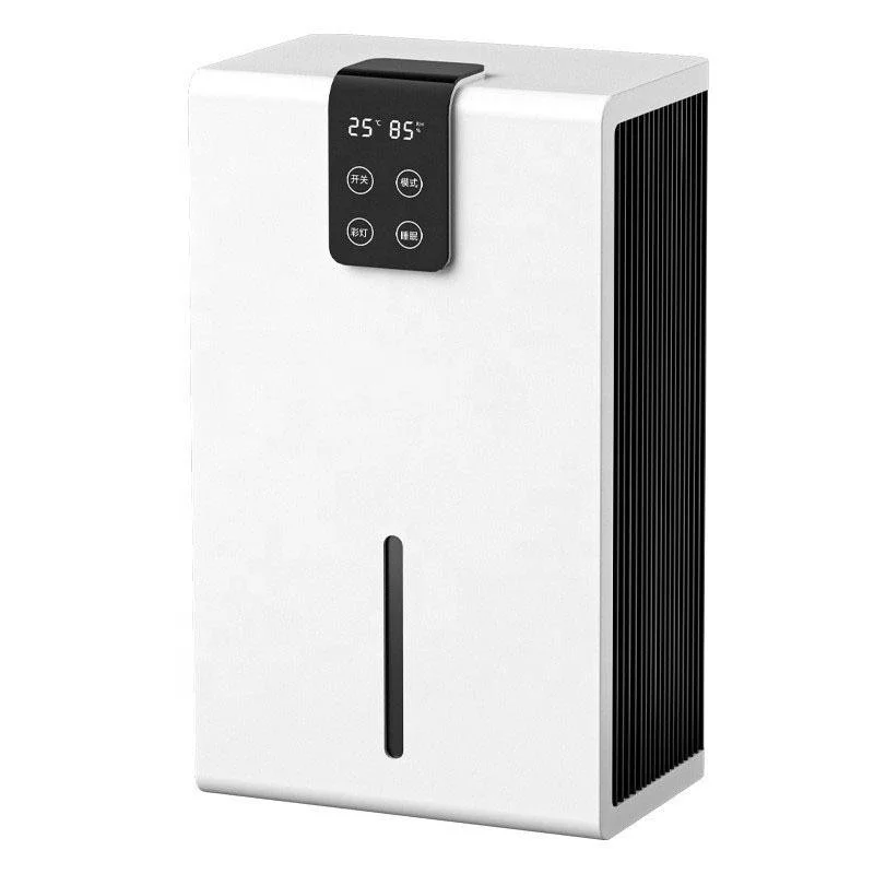 Compact Electric Dehumidifier with External Touch Control Water Level Indicator Sleep Mode Quiet Moisture Absorber for Bedroom 7