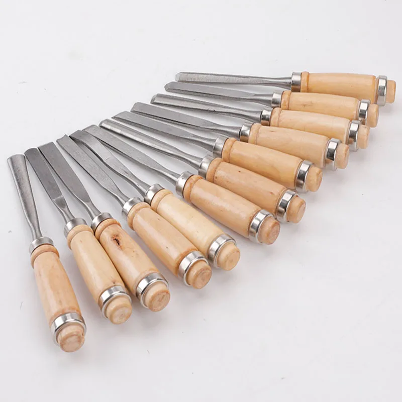12 шт. набор резцов для резьбы по дереву и профессиональные инструменты