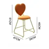Orange Heart shaped Chair