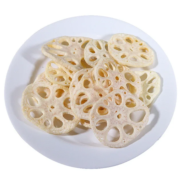 Cheap dehydrated ready-to-eat bagged food casual snacks dried vegetables lotus root crisps