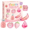 Set musicale pizzicante serie frutta rosa